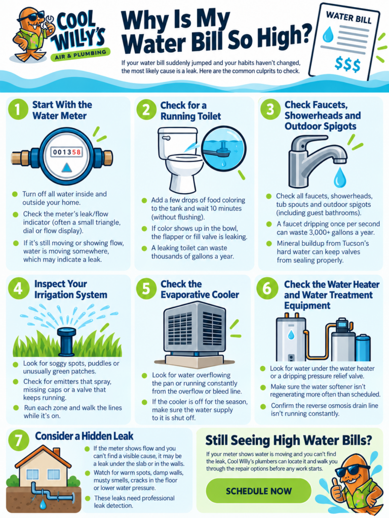 High Water bill infographics